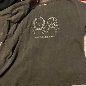 Lonely Ghost Want to go for a walk boxy tee